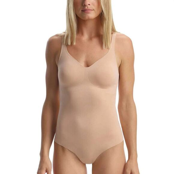 Commando Women's Large Beige Butter Soft Support Bodysuit Sexy Shapewear G30-8 - Picture 1 of 8